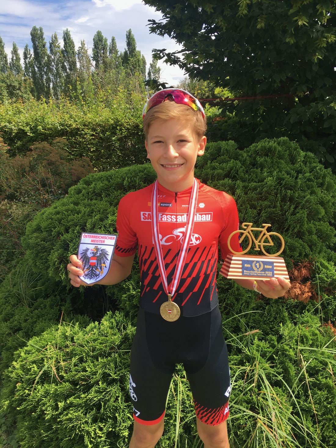 Santiago Wrolich, Staatsmeister Zeitfahren U13