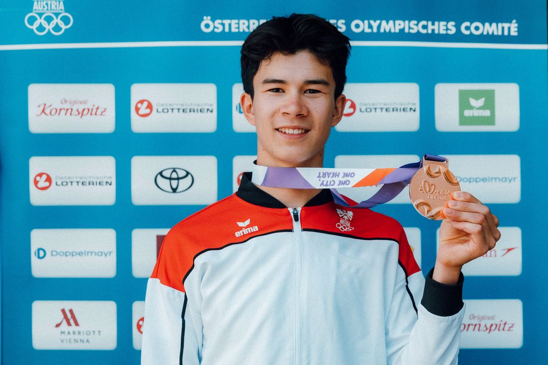 Heimo Fugger, Bronze beim EYOF